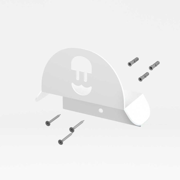 Wallbox supporto murale in metallo per cavo HLD-W - bianco