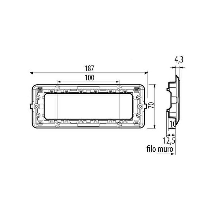 Unterstützung Kompatible Bticino Livinglight 7 modules
