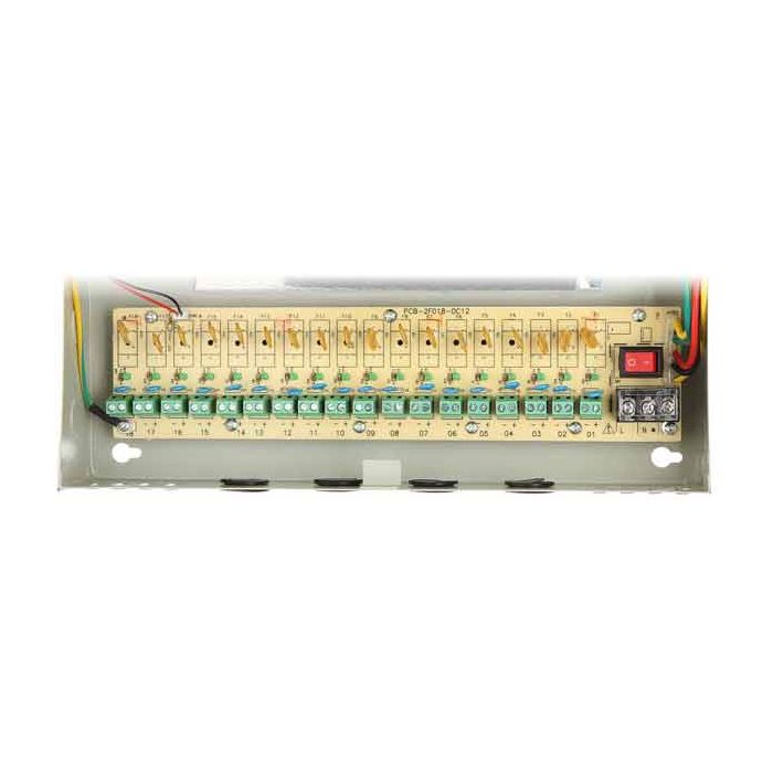 Rack alimentazione a commutazione 12V DC 21A 252W 18x1.1A CCTV