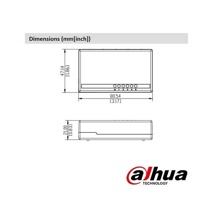 Dahua PFS3005-5ET-L switch di rete 5 Porte LAN 10/100Mbps