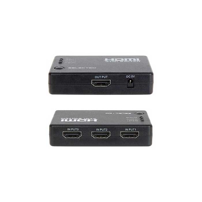 Interrupteur Commutateur HDMI 1.4b 1080p 3D 3IN - 1OUT
