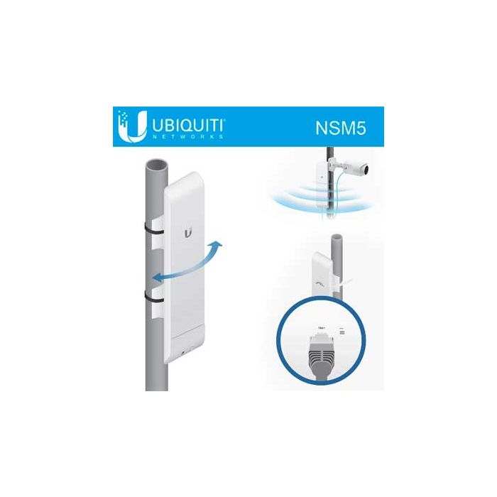 Zugangspunkt Ubiquiti NSM5 Nano Station MIMO 5GHz 150+Mbpx