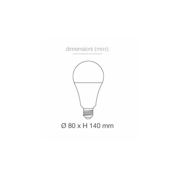 V-TAC VT-2218 18W LED Bulb smd A80 E27 cold white 6400K - SKU 2709