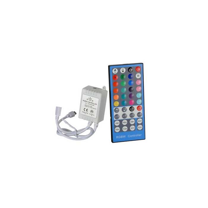Contrôleur infrarouge RGBW avec télécommande 40 boutons  Mod. 3326