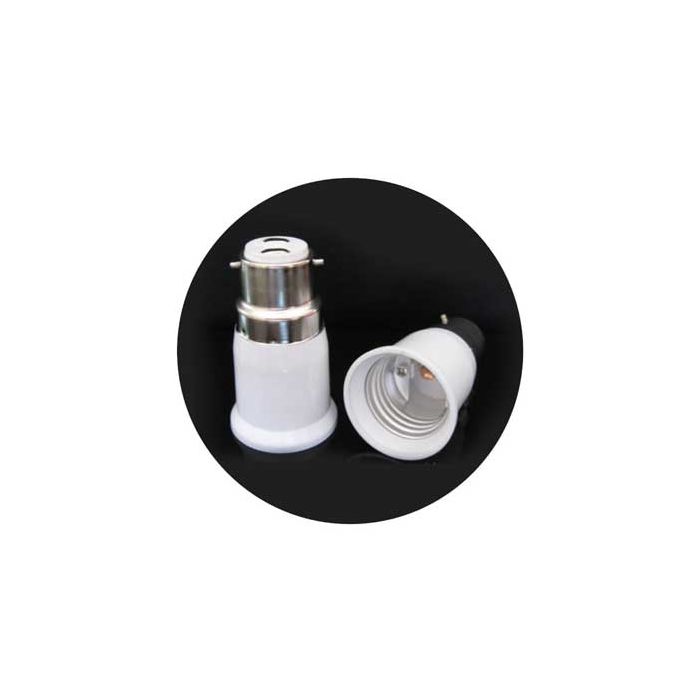 Adattatore / Convertitore per lampadine da B22 a E27 Mod. 3419
