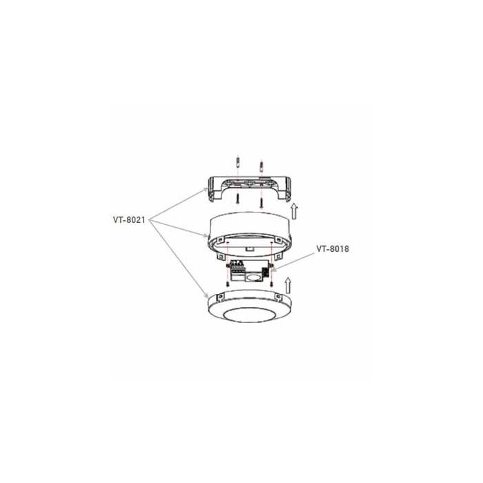 Scocca Waterproof IP65 per sensore di movimento a microonde Mod VT-8021 5079