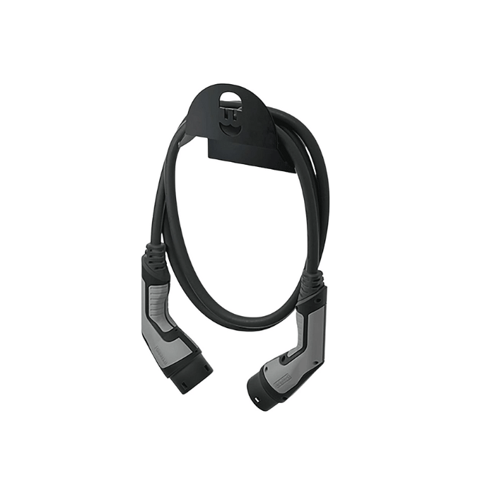 Wallbox supporto murale in metallo per cavo HLD-B - nero