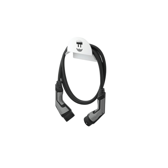 Wallbox supporto murale in metallo per cavo HLD-W - bianco