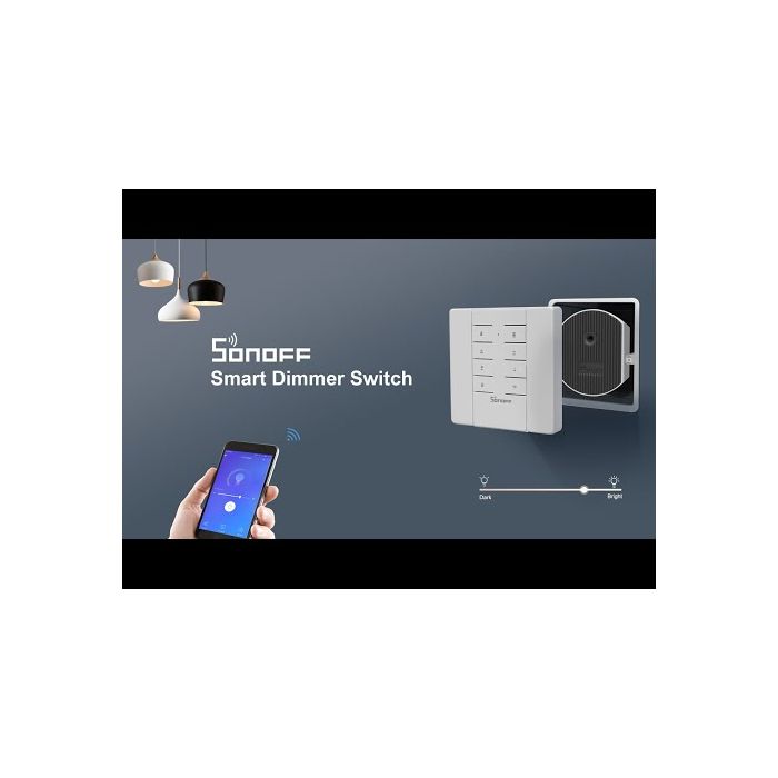 Commutateur de Gradation Intelligent WiFi pour ampoules à LED et incandescence SONOFF D1