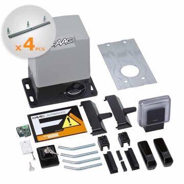 KIT DELTA3 Automazione scorrevole 900KG 230V + 4M Cremagliera zincata