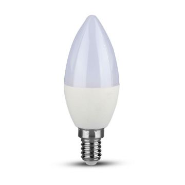 V-Tac VT-268 Lampadina 7W E14 candela Chip Samsung 600lm luce bianco freddo 6400K  - SKU 113