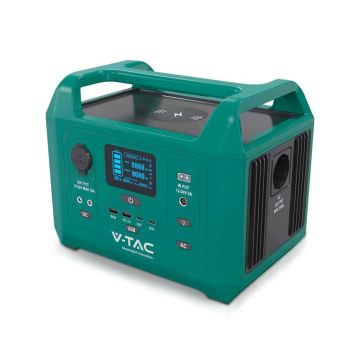 V-TAC power station portatile 300W accumulatore e generatore corrente potenza massima 500W prese EU