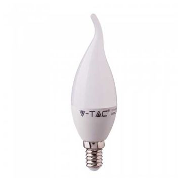 V-Tac VT-258 Lampada led candela soffio Chip Samsung 5,5W E14 bianco naturale 4000K - SKU 118