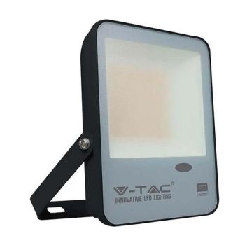 V-TAC PRO VT-37 Faro led 30W chip Samsung SMD con sensore crepuscolare alta luminosità bianco naturale 4000K slim alluminio nero IP65 - SKU 20170