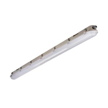 V-TAC PRO VT-150148 Tubo led plafoniera chip samsung smd 48W 120LM/W 150CM bianco freddo 6400K corpo bianco cover trasparente waterproof IP65 - SKU 20212