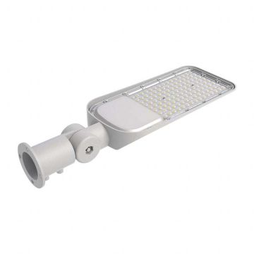 V-TAC PRO VT-39ST Armatura lampada stradale led 30W 100lm/w chip samsung bianco freddo 6400K corpo grigio slim IP65 - sku 20423