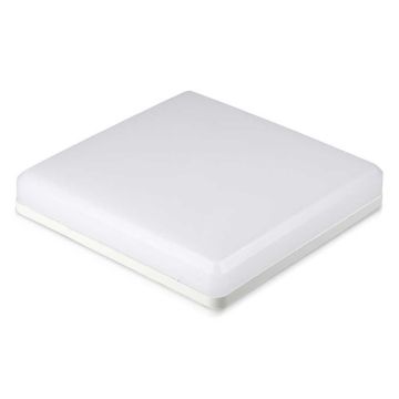 V-TAC PRO VT-8033 Plafoniera LED 15W quadrata di colore bianco110lm/w luce caldo 3000K IP44 IK08 - sku 2113909
