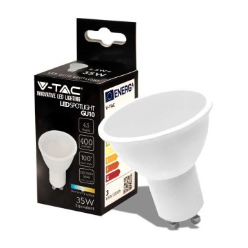 V-TAC PRO VT-205 Lampadina spot led faretto 4.5W chip samsung SMD GU10 bianco naturale 4000K - SKU 21202