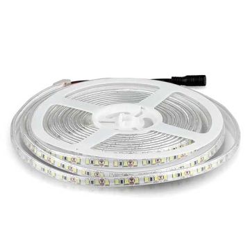 V-TAC VT-3528 Striscia LED 12V SMD3528 5M 8W/M 120LED/M 100LM/W monocolore bianco naturale 4000K Waterproof IP65 - SKU 212044