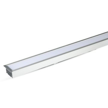 V-TAC PRO VT-7-41 Plafoniera led linear light incasso samsung chip smd 40W 3620LM bianco naturale 4000K alluminio silver raccordabile IP20 - sku 21381