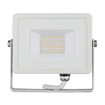 V-TAC PRO VT-20 Faro led 20W slim alluminio bianco chip Samsung smd bianco caldo 3000K IP65 - SKU 21442