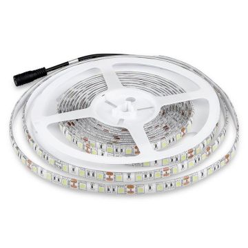 Striscia 300LED SMD5050 strip 5Mt adesiva IP65 - Mod. VT-5050 IP65 SKU 2148 - Bianco Freddo 6000K