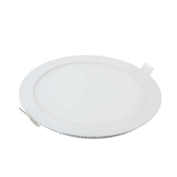 V-TAC VT-607 mini pannello LED da incasso rotondo 6W con alimentatore bianco caldo 2700k sku 214854