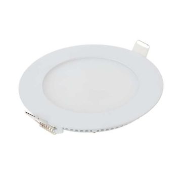 V-TAC VT-607 mini pannello LED incasso tondo 6W + Driver rotondo Bianco Naturale 4000K 214855