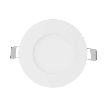 V-TAC VT-307RD Mini Pannello LED 3W da incasso rotondo 130LM 120° con alimentatore luce bianco caldo 3000k - sku 216292