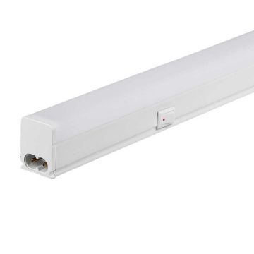 V-TAC PRO VT-065 plafoniera lineare led raccordabile 7W tubo T5 60CM chip Samsung con switch on/off luce 3000k sku 21692