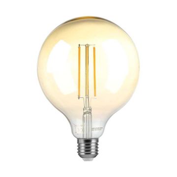 V-TAC VT-2018 Lampadina globo led filamento 8W vintage E27 ambrata G125 dimmerabile luce 2200k sku 217155