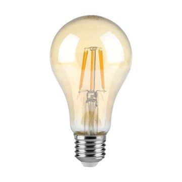 V-TAC VT-2028 Lampadina LED filamento 10W vintage Ambrata Е27 A60 bianco caldo 2200K - SKU 217157