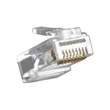 Plug RJ45 UTP cat.6 pass-through transparent Fanton 23727P