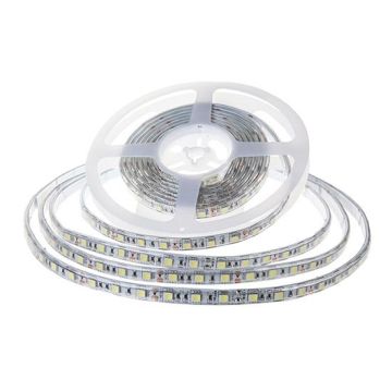 V-TAC VT-2835 Striscia 7.5W/mt 120led/mt 24V SMD2835 10Mt bianco naturale 4000K waterproof IP65 - SKU 212626