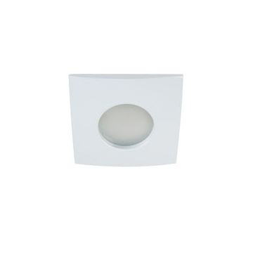 Portafaretto incasso GU10-GU5.3 max 35W quadrato Kanlux QULES AC L-W Cod. 26300 - Bianco