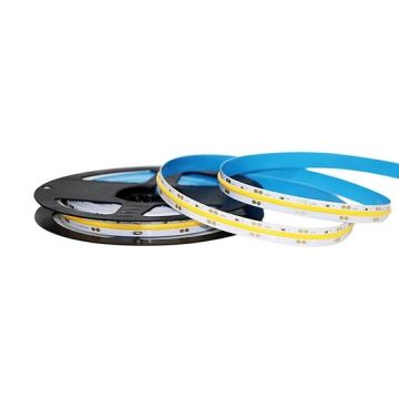 V-TAC VT-280 Striscia LED 24V COB 5M monocolore bianco caldo 3000K CRI>80 IP20 - SKU 2652