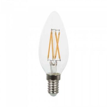 V-Tac VT-254 Lampada chip led samsung cross filament 4W E14 candela bianco caldo 2700K - SKU 272