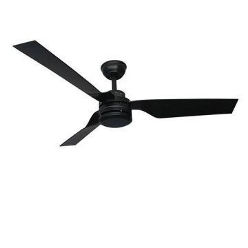 V-TAC VT-6552-3 Ventilatore da soffitto reversibile 65W AC-Motor 3 pale ABS con telecomando RF colore nero  - sku 2868