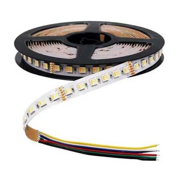 V-TAC VT-5050 Striscia LED 24V SMD5050 5M 24W/M 60LED/M 70LM/W color change 3IN1+RGB Waterproof IP65 - SKU 2896