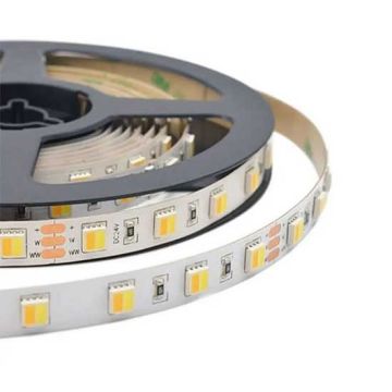 V-TAC VT-2835 Striscia LED 24V SMD2835 CCT 5M 14W/M 120LED/M 110LM/W color change 3IN1 IP20 - SKU 2897