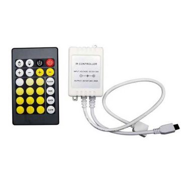 V-TAC VT-2425 Controller per strisce LED color change 3IN1 12V/24V con telecomando IR 24 tasti - SKU 2901