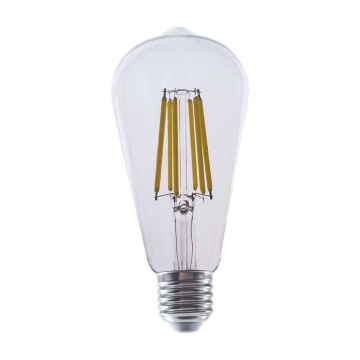 V-TAC VT-2364 Lampadina led 4W E27 4000k lampada filamento forma ST64 vintage vetro trasparente sku 2997