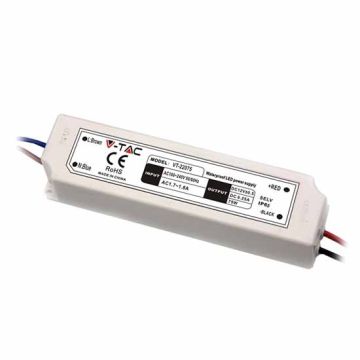 V-TAC VT-22101 Alimentatore slim led 100W 24V 4.2A waterproof IP67 in plastica cavi a saldare  - SKU 3101