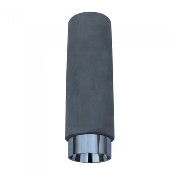 V-TAC VT-864 Lampadario portafaretto pendente 1mt GU10 in gesso grigio con bordo metallo cromato - sku 3135