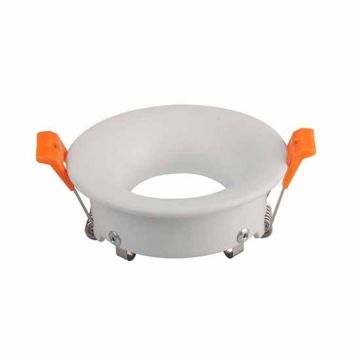 V-TAC VT-876 Portafaretto incasso rotondo bianco alluminio per lampade GU10-GU5.3 - SKU 3169