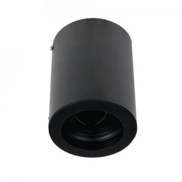 V-TAC VT-796 GU10 boîtier fitting rond réglabl montage en surface métal noir pour lampes spot Spot GU10/GU5.3  VT-796 - SKU 3628