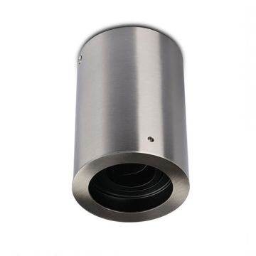 V-TAC VT-796 boîtier fitting rond réglabl montage en surface métal nickel satiné pour lampes spot Spot GU10/GU5.3  VT-796 - SKU 3629