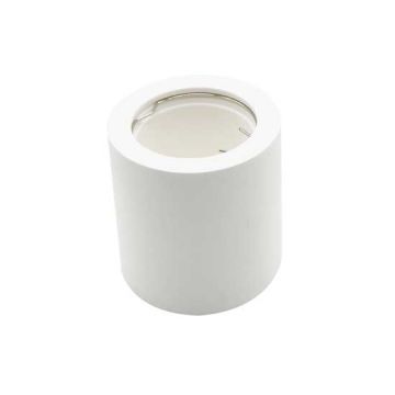 V-TAC VT-727RD Portafaretto led da soffitto rotondo in gesso bianco montaggio plafone per lampade GU10 / GU5.3 SKU 3665