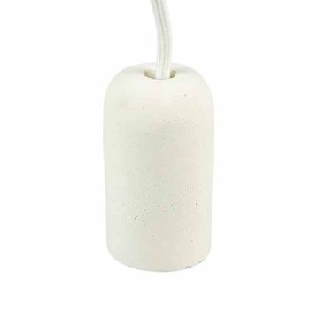 V-TAC VT-7668 Lampadario pendente 1MT E27 in calcestruzzo Ф50mm IP20 bianco - SKU 3746