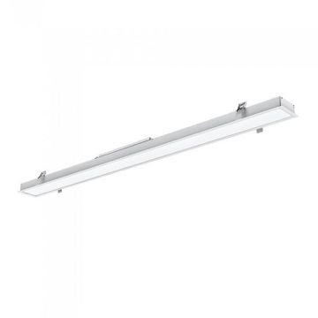 V-TAC PRO VT-7-41 Plafoniera led linear light incasso samsung chip smd 40W 3620LM bianco naturale 4000K alluminio bianco raccordabile IP20 - sku 21381